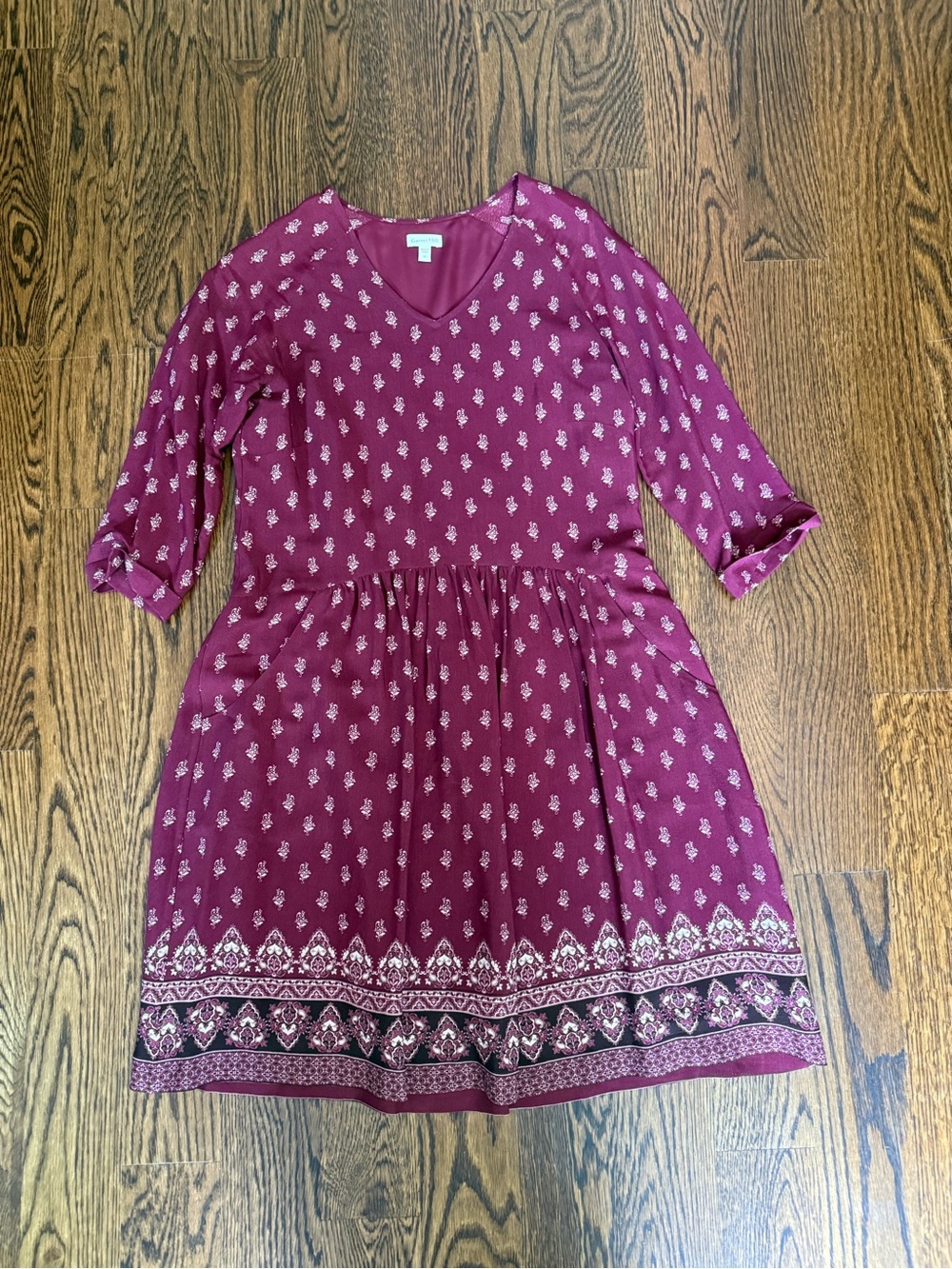 Garnet Hill Maroon Dress
